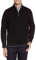 Thumbnail for your product : Tailorbyrd Lafitte Tipped Quarter Zip Sweater