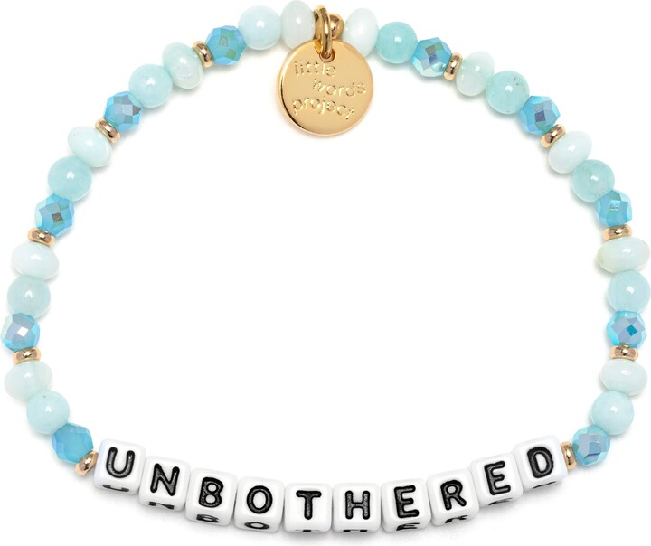Little Words Project Unbothered Beaded Stretch Bracelet