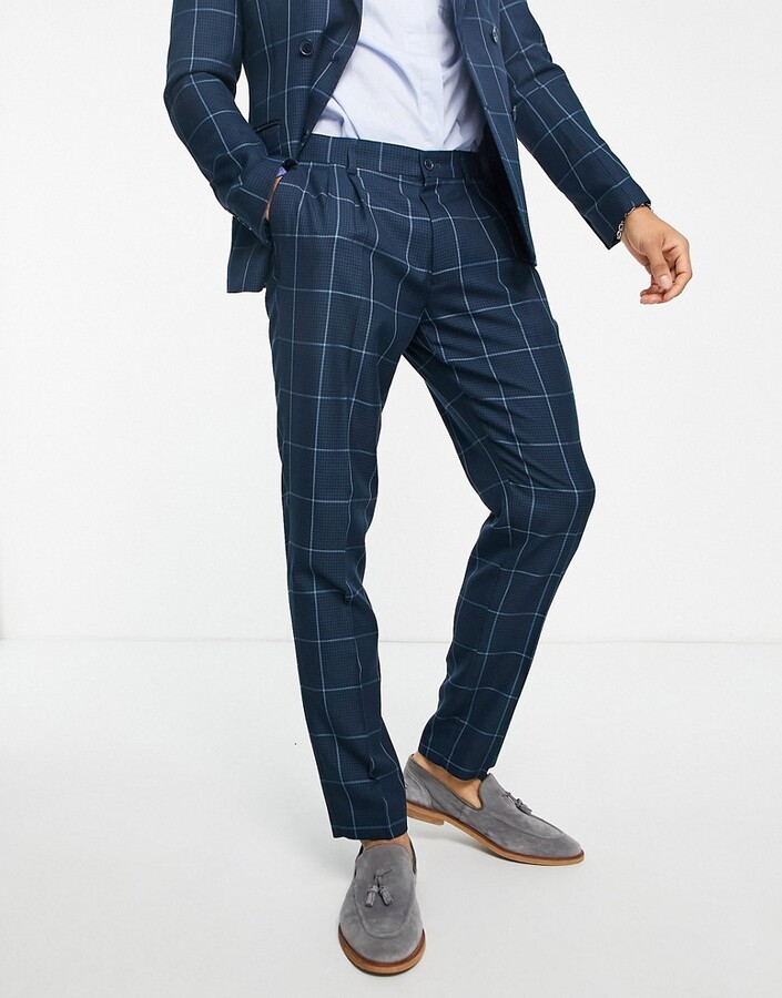 Mens Skinny Check Trousers | Shop the world's largest collection 