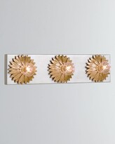Thumbnail for your product : Crystorama Broche 3-Light Antiqued Gold and Silver Bathroom Vanity