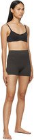 Thumbnail for your product : SKIMS Brown Stretch Rib Boy Shorts