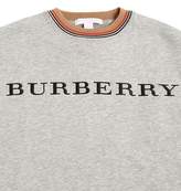 Thumbnail for your product : Burberry LOGO EMBROIDERED COTTON SWEATSHIRT