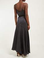 Thumbnail for your product : Mara Hoffman Nina Bias-cut Satin Dress - Womens - Black