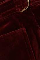 Thumbnail for your product : MiH Jeans Paradise Cotton-velvet Wide-leg Pants