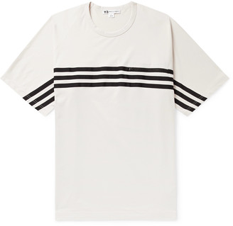 Y-3 Oversized Grosgrain-Trimmed Cotton-Jersey T-Shirt