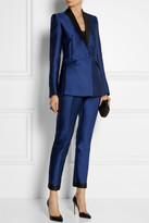 Thumbnail for your product : Antonio Berardi Cropped satin tapered pants