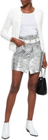 Thumbnail for your product : IRO Belted Sequined Stretch-knit Mini Skirt