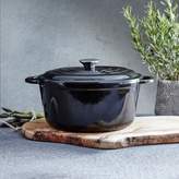 Thumbnail for your product : Linea Black 25.5cm round casserole pot