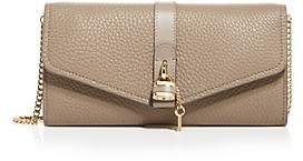 Chloé Aby Leather Chain Wallet Crossbody