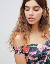 Thumbnail for your product : New Look Floral Bardot Co-Ord Top