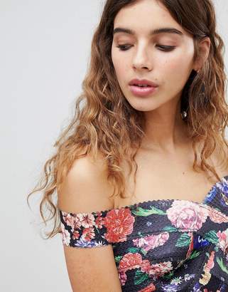 New Look Floral Bardot Co-Ord Top