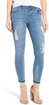 Thumbnail for your product : 1822 Denim 1822 Released Hem Destroyed Crop Skinny Jeans