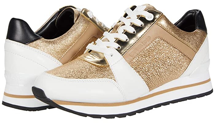 michael kors billie trainer gold
