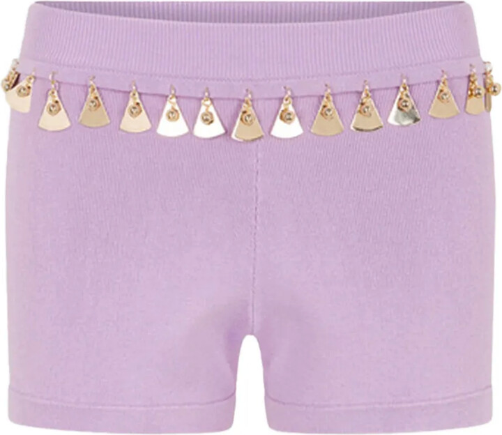 Rabanne Embellished Knit Shorts