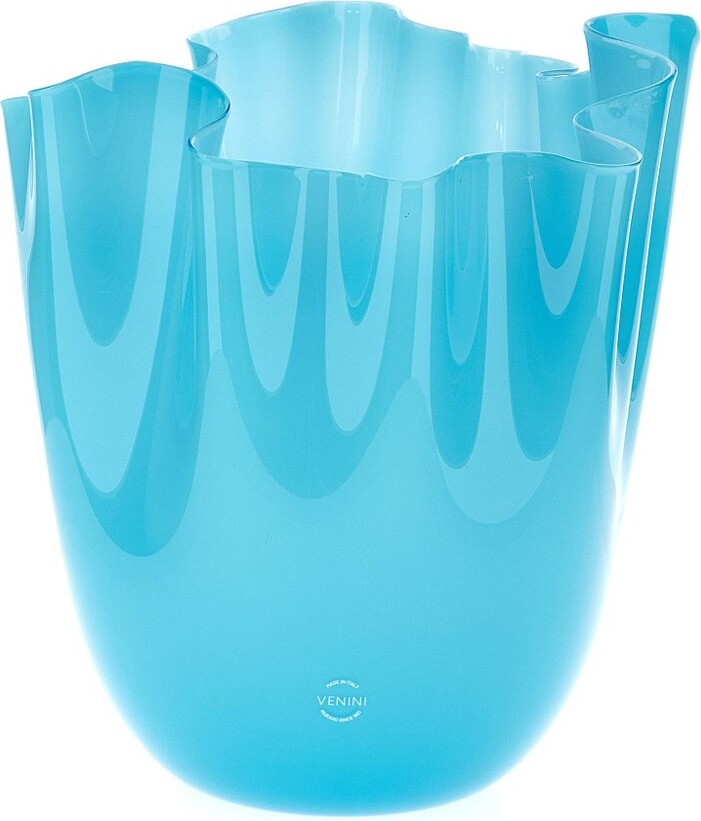 Venini Fazzoletto Opalini Vase