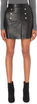 Thumbnail for your product : Frame Stud-detail leather skirt