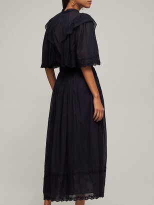 Tom Audreath leder Perfekt Etoile Isabel Marant Leola Ruffled Cotton Midi Dress - ShopStyle
