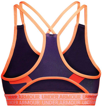 Under Armour Girls HeatGear Armour Sports Bra Purple / Orange XL