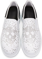 Thumbnail for your product : Alexander McQueen White Leather Oversized Sneakers