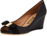 Thumbnail for your product : Ferragamo Mid-Wedge Pumps, Black