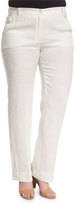 Thumbnail for your product : Marina Rinaldi Raul Straight-Leg Pants, White, Plus Size