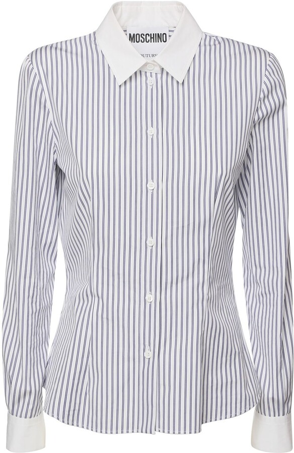 Womens Blue And White Striped Blouse | Shop the world's largest 