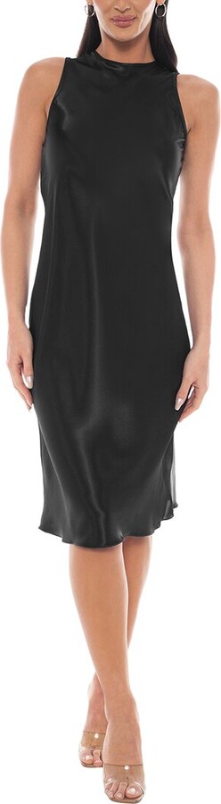 Bebe Satin Midi Dress