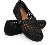Thumbnail for your product : Toms Black Satin Woven Women's Classics