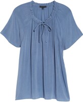 Thumbnail for your product : Gibson Split Neck Blouse