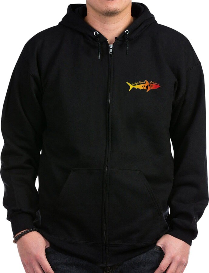 CafePress Andros Island Bahamas Sweatshirt Men's Dark Zip-Up Hoodie Sweatshirt Black