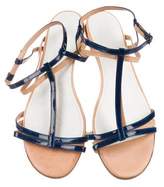 Thumbnail for your product : Maison Margiela Patent Leather T-Strap Sandals