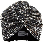 Thumbnail for your product : MaryJane Claverol Astoria sequin-embellished headwrap cap