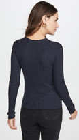 Thumbnail for your product : Vince Microstripe Crew Pullover