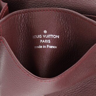 Louis Vuitton Lockme II Small Compact Calfskin Leather Wallet Red