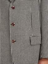Thumbnail for your product : Gucci Single Breasted Houndstooth Wool Blend Blazer - Mens - Black White