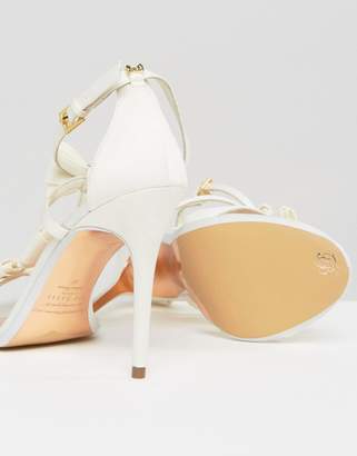 Ted Baker Appolini Ivory Bow Heeled Sandals