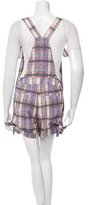 Thumbnail for your product : Zimmermann Sleeveless Plaid Romper w/ Tags