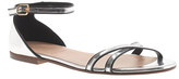 Thumbnail for your product : J.Crew Elsa piped metallic sandals