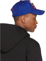 Thumbnail for your product : DSQUARED2 Blue Distressed Born In Canada Baseball Cap