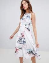 Thumbnail for your product : Little Mistress Fit & Flare Midi Dress With Open Back