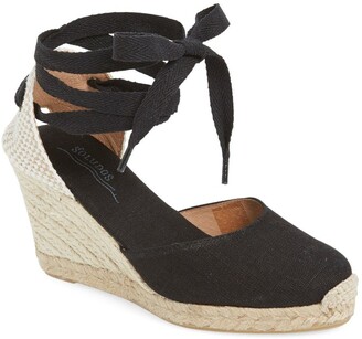 black espadrille heels