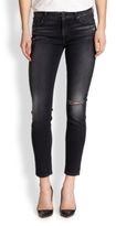 Thumbnail for your product : 7 For All Mankind Distressed Skinny Ankle Jeans