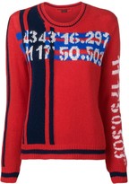 Thumbnail for your product : Ermanno Scervino Numbered Intarsia Jumper