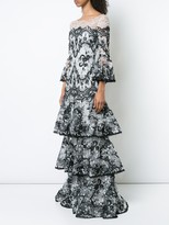 Thumbnail for your product : Marchesa Notte Embroidered Lace Gown