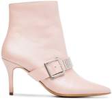 Thumbnail for your product : Kalda Pink Ada 80 leather boots