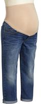 Thumbnail for your product : Old Navy Maternity Full-Panel Cuffed Denim Capris