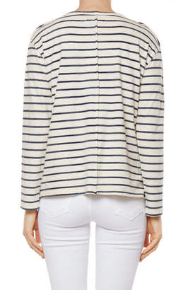 J Brand Remy Long Sleeve Tee In Catalina Stripe
