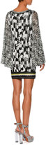 Thumbnail for your product : Missoni Butterfly-Sleeve Jacquard Mini Dress, Black/Multi