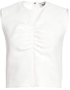 MSGM Women's Rouched Sleeveless Top