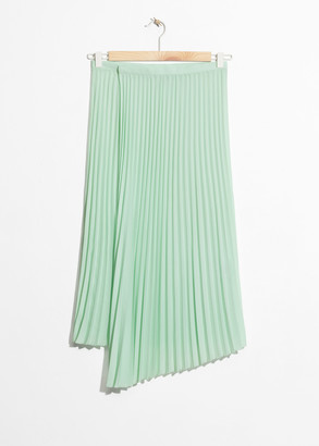 And other stories Asymmetric Pleated Midi Skirt
